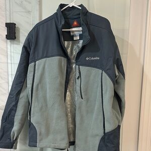 Columbia Men's Performance Jacket - Dark Blue and Light Gray
